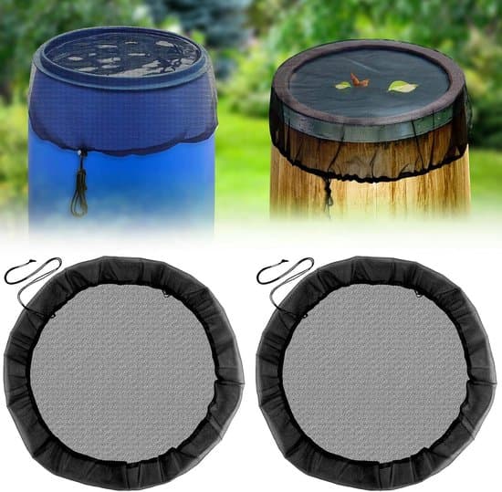 2-pack 95 cm regntunnenät med justerbara elastiska rep, blad- och insektskydd