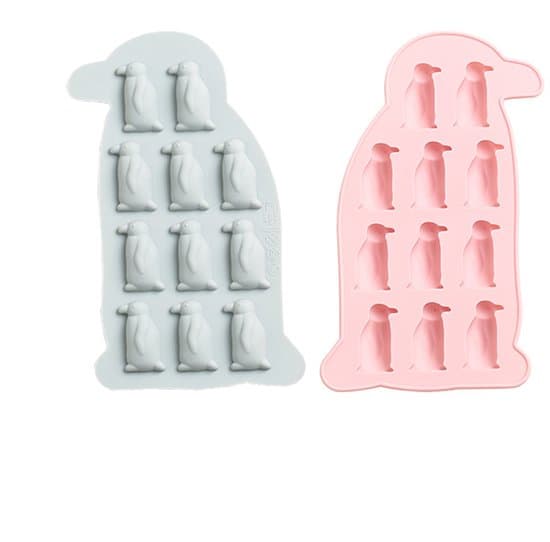 Pieces Penguin Silicone Ice Cube Tray - 11 Compartments Cute Ice Maker for Drinks & Pastries