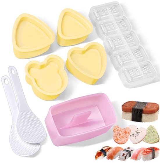 8-delat triangulärt sushiformset för DIY-risbollar