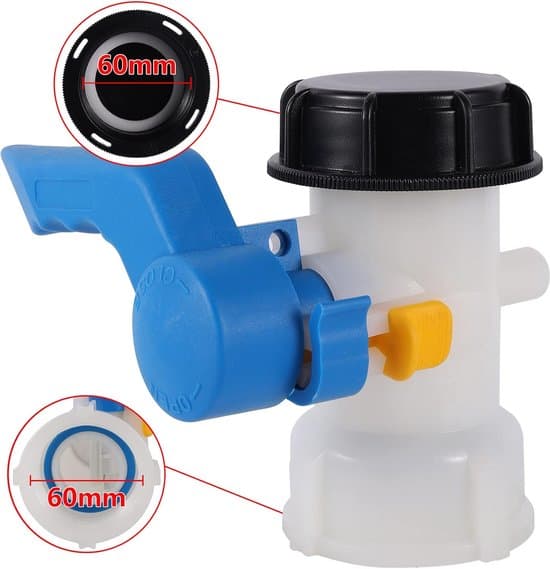 IBC Tankadapter 60mm - Velegnet til regnvandstanke og regnvandsbeholdere - 1 stk.