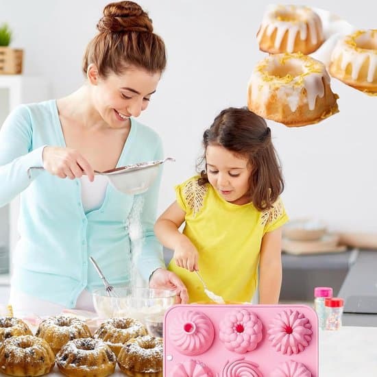2x Mini Silikone Bageforme til Turbaner, Donuts og Muffins