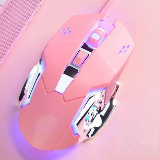 Kablet Gaming Mus - Optisk - RGB - USB-C - Pink
