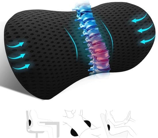 Ergonomisk lændepude til kontorstole og bilsæder