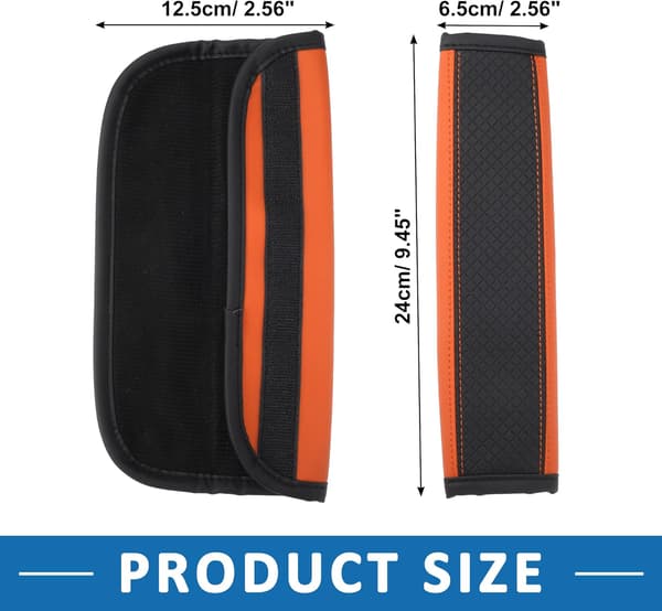 Bilbältesskydd axelvadd läderväska, 2-pack