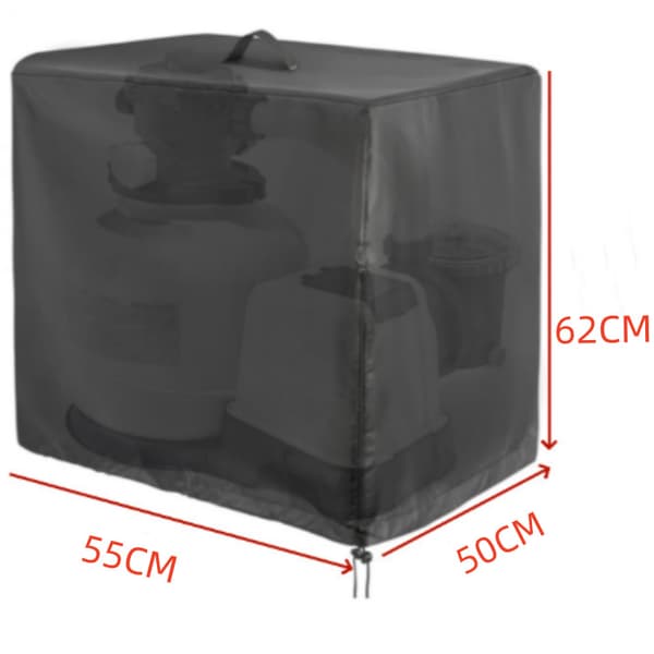 Vattentätt 55*50*62 cm poolskydd för INTEX poolpump sandfiltreringssystem