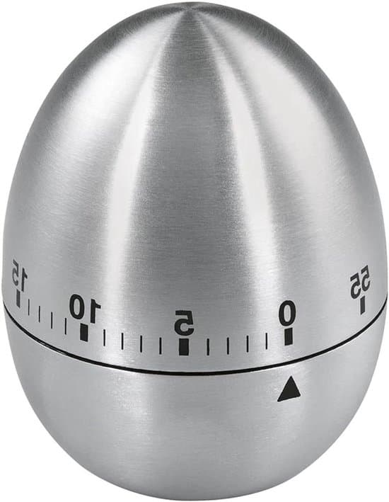 Analog klocka - Köksklocka i rostfritt stål - Silver