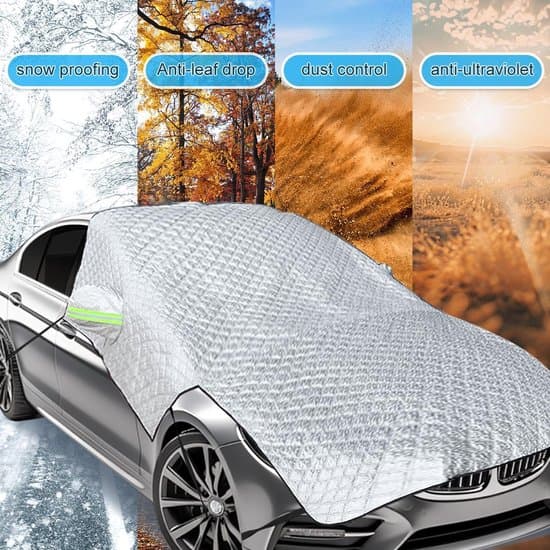 Frostskyddsfilt för bil - Vinterfönsterskydd - XXL - Vit