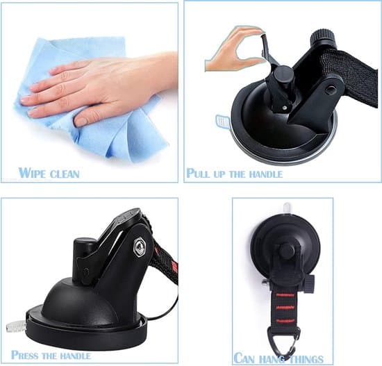 4-pack 10 kg last camping sugkoppskrokar
