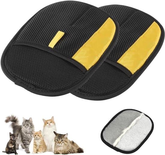 Handskar för att ta bort djurhår, handskar för att ta bort katthår, 2-pack
