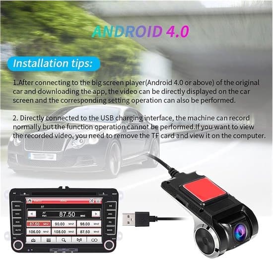WiFi Dashcam / Bilkamera (DVR) – Nattesyn – 1080p