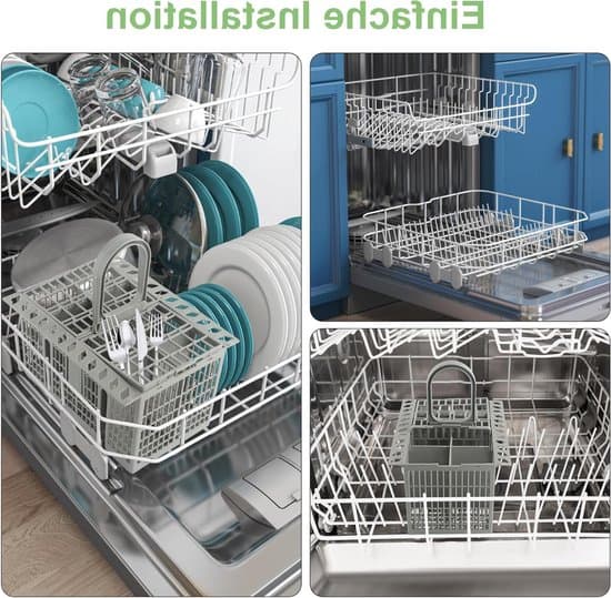 Diskmaskinskorg - Universal Diskmaskinskorg - Multifunktionell Förvaringskorg - PP Material - Grå