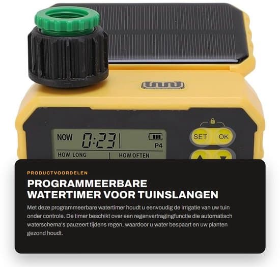 - Vattentimer med regnfördröjning