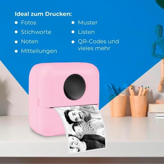 Sammenfoldelig bærbart studiefotoboks, termisk etiketprinter, USB/Bluetooth