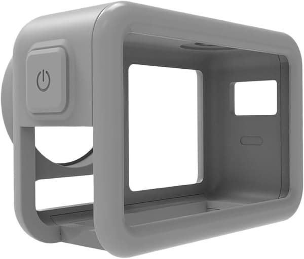 Droppsäkert TPU+PC skyddsfodral för DJI Action 5 Pro (grå)