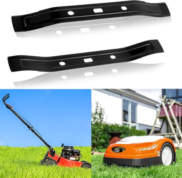 To 28 cm robotplæneklipperknive, erstatningsknive til Stihl robotplæneklippere (sort).