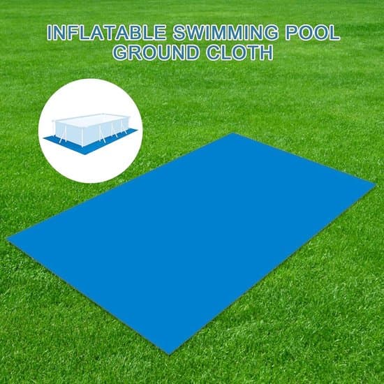 Sammenklappelig Poolmåtte 3x5m - Gulvmåtte til Oppustelige Pools