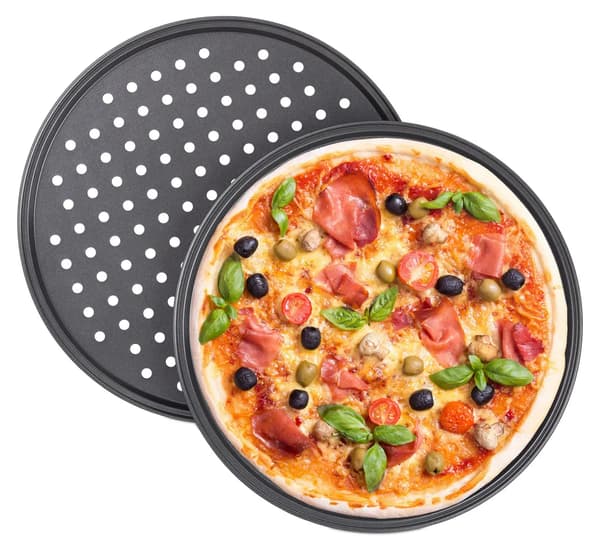 Rund pizzabakke sæt (2 stk.)