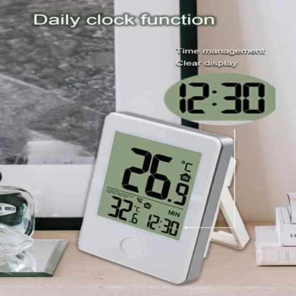 Trådløst flydende indendørs/udendørs termometer. Flydende termometer til swimmingpool. Digitalt pooltermometer med LCD-display. til indendørs og...