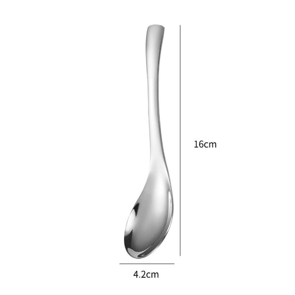 5-delt suppeske-sæt i rustfrit stål, til suppe, ris, te, mælk, kaffe og desserter, 16 cm (flere farver)