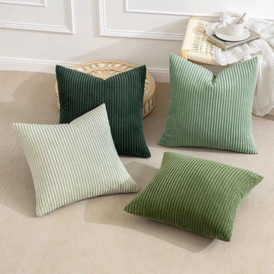 Fløjlsbukse pudebetræk - 4-delt sæt - Blød polyester - 40x40 cm