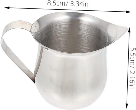 85g mælkekande til skummende mælkekop, rustfri stålkande til espresso
