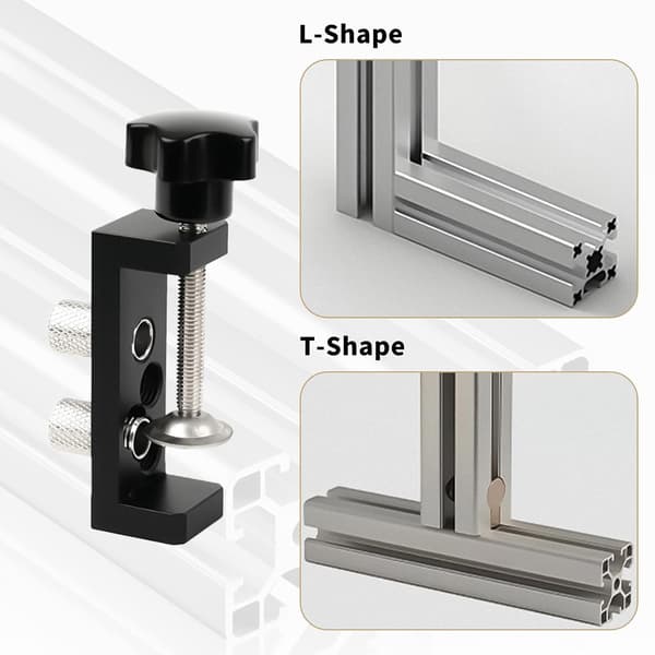 Aluminiumprofil bore-skabelon, M6 boreguide, justerbar boreguide