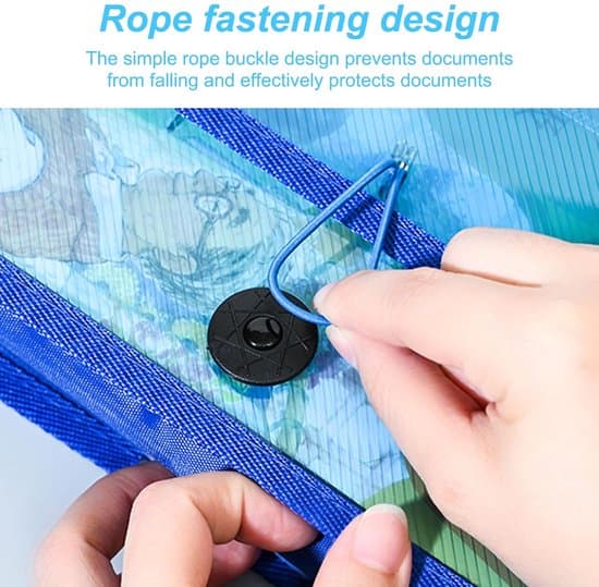 Gennemsigtige dokumentmapper - A4-størrelse - sæt med 5 - robust design