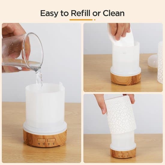 Aromaterapi Diffuser 150ml med 7 LED-farver til hjem og kontor