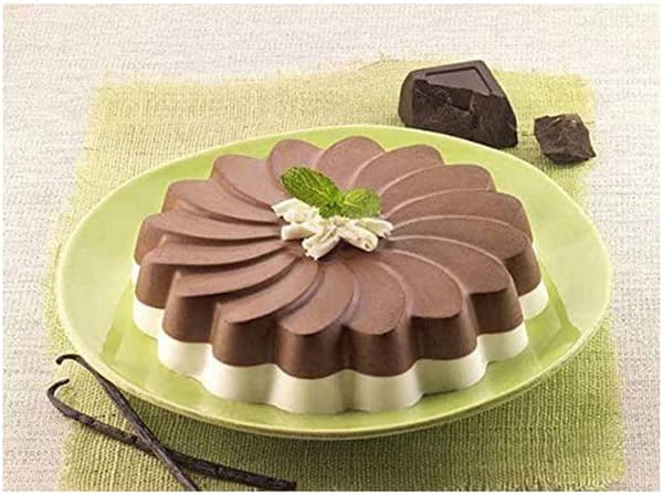 3-delt silikone blomsterkageforme, runde bageforme til Bundt-kager og fester