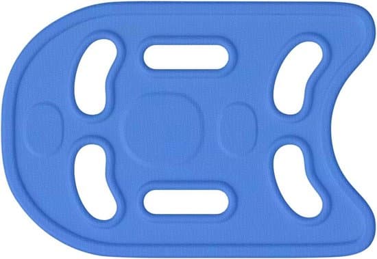 Simbräda - Simträningsbräda - Förbättra simfärdigheter - Ergonomisk design, 6 hål - 41 x 28 cm - Blå