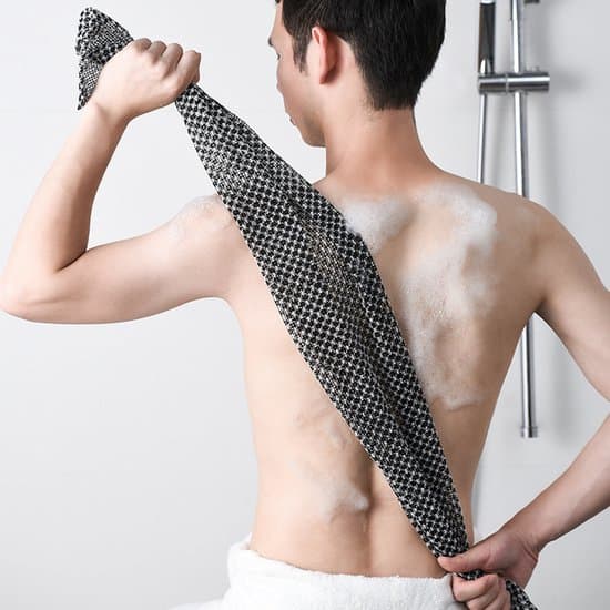Badehåndklæde - Eksfolierende badehåndklæde - til kropsrensning og massage