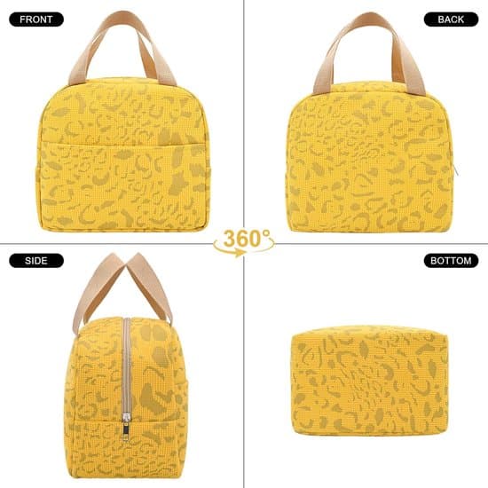 Orange 6L Mini Isolerad Lunchväska för Barn och Vuxna