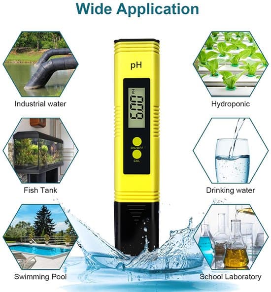 4-i-1 Digital Vandkvalitets pH-meter med Højpræcisions LCD-display, Blå