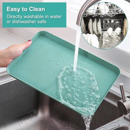Rektangulär plastbricka (2 delar) - Lämplig för kök, restauranger, kaféer och hotell.