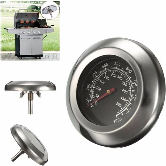Grilltermometer - Ovntermometer i rustfrit stål med bredt måleområde