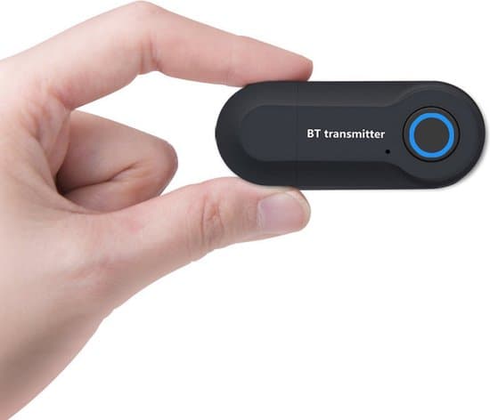 Bluetooth 5.0 -äänilähetin - Langaton sovitin - 3,5 mm stereo - Musta