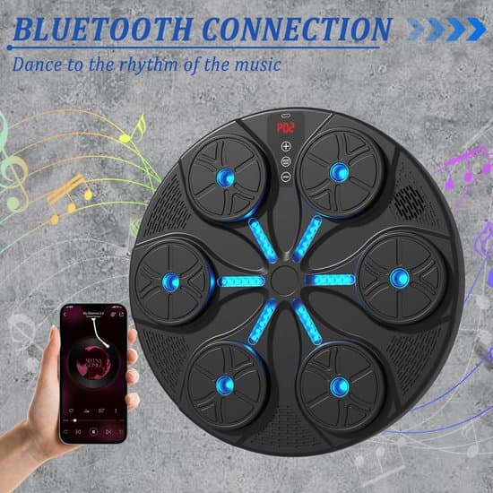 Smart musikboxningsmaskin, Bluetooth väggmonterad träningsutrustning