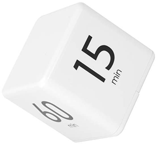 Multifunktionel Digital Timer med Tyngdekraftssensor, Pomodoro Timer, Letvægts Bærbar, Lydløs, Ryst & Lyd/Lys Skift