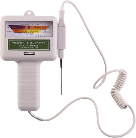 Vandkvalitetstester, automatisk pH- og restklorpooltestkit og -analysator.