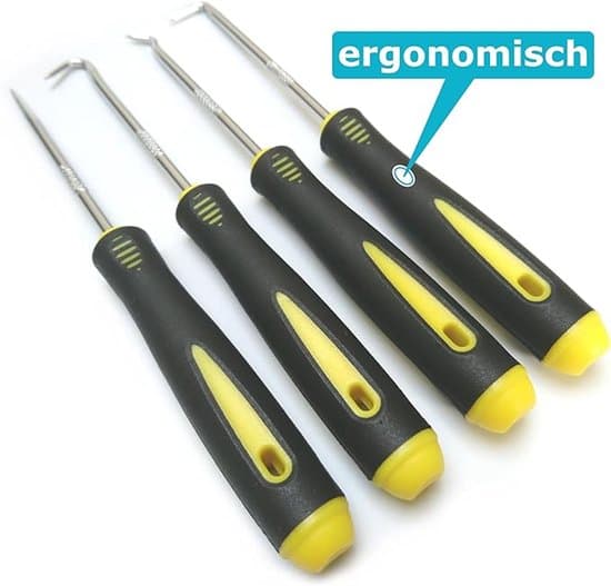 4-delt præcisions O-rings pick- og krogsæt