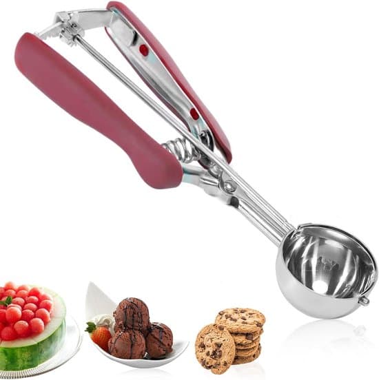 Isvafler i rustfrit stål - Ergonomisk håndtag - 1 stk.