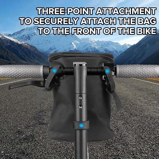 Vandtæt cykeltaske - Styrtaske - Sort