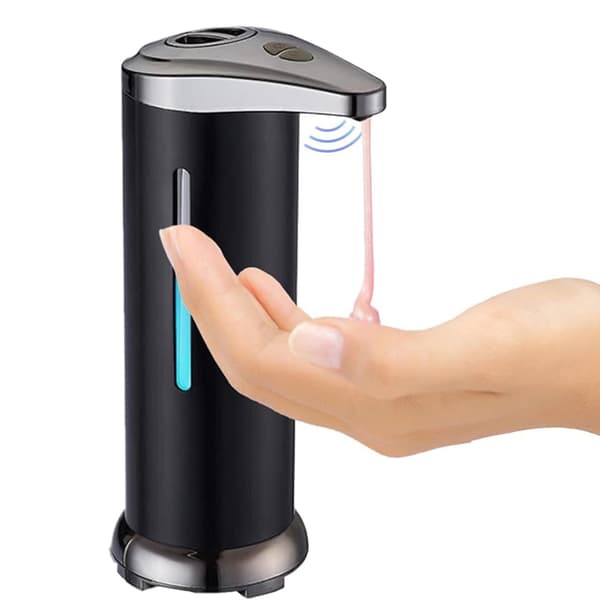 Automatisk sæbedispenser, batteridrevet håndsæbedispenser, flydende sæbedispenser i rustfrit stål, sensorstyret sæbedispenser