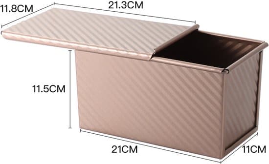 19x9,5x8 cm Non-Stick Brödform med Lock