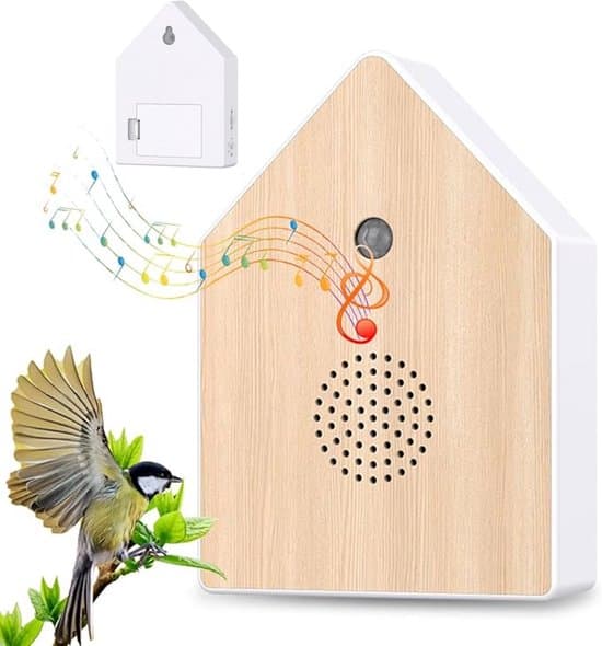 Fågelsångslåda med rörelsesensor - 11x3.5x15.2cm
