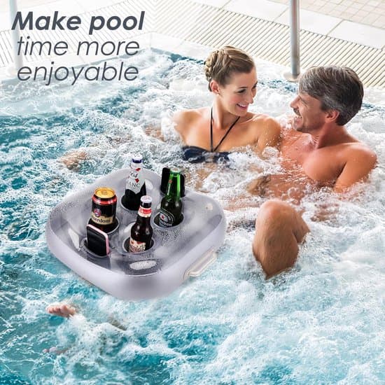 Flydende drikkeholder - Til pool og spa, forbedret design, fest