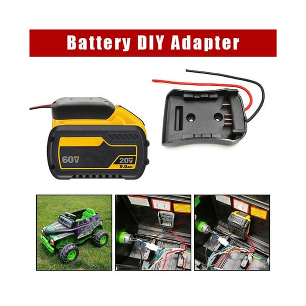 Dewalt 54V/60V FLEXVOLT Batteri Strömutgångsomvandlaradapter (3-pack)