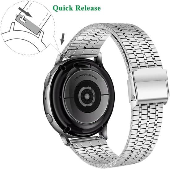 20 mm mesh-armband i rostfritt stål – unisex