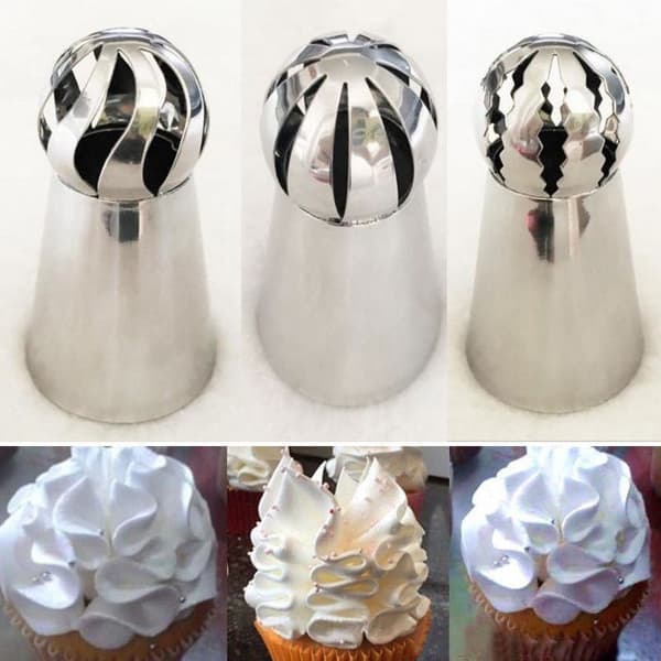 3-delat tyllset, lättanvända blomtyllar, cupcake-dekorationsset