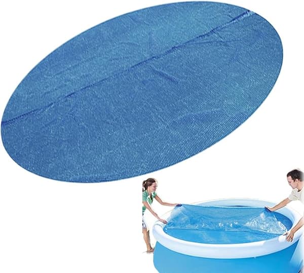 Solskydd för uppblåsbara pooler, vikbart, vattentätt, hållbart bubbelpoolskydd med isolering för 8FT pooler